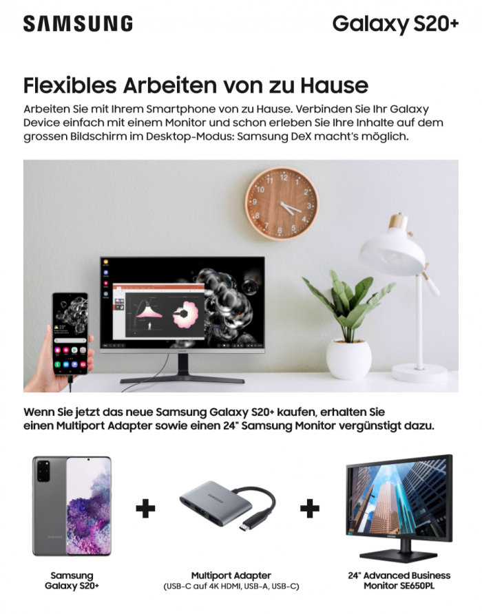 Homeoffice – Innovation – Samsung DeX von AST SWISS AG